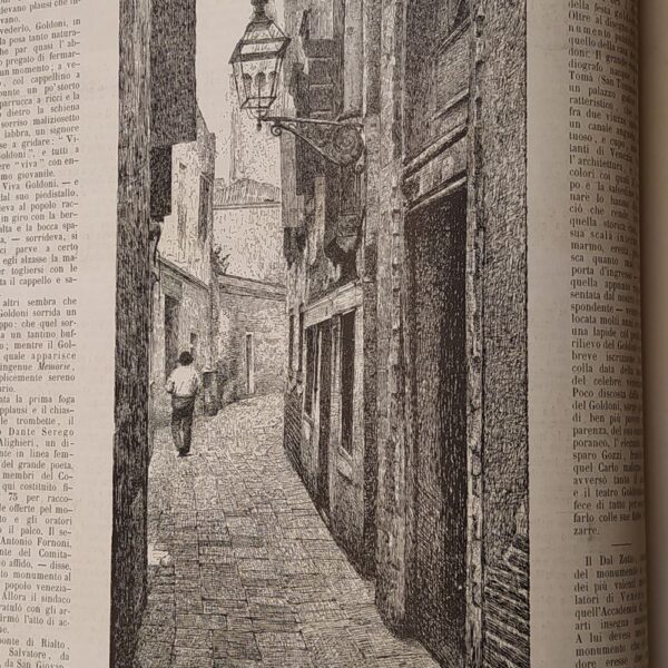 La casa di Goldoni a Venezia, 1884