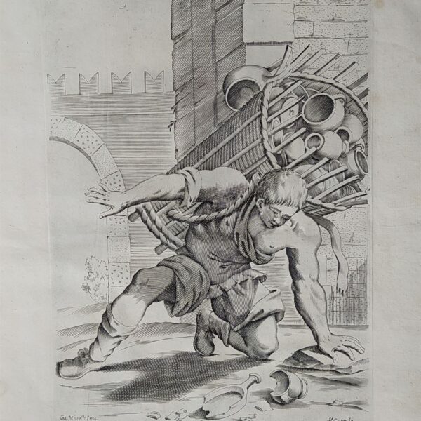 Mitelli Giuseppe Maria, Arti e Mestieri per la via, Venditore di vasellame di terracotta, 1660