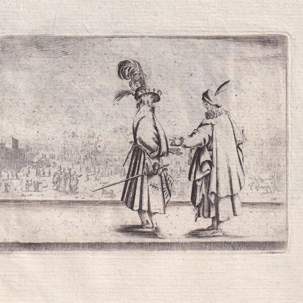 Stefano Della Bella, Due soldati con cappello, 1662 ca