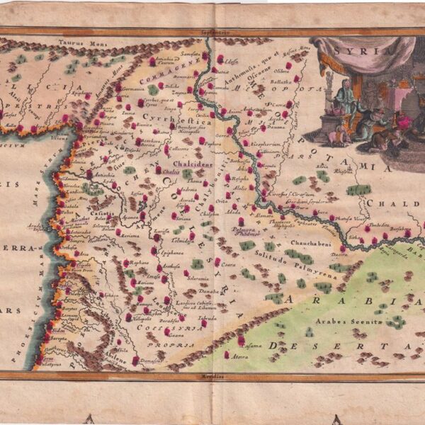 1701, Siria, Mappa, dal Cellario
