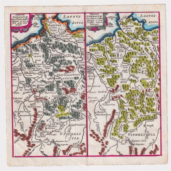 Philippus Cluverius (1580-1622), Mappa della Germania, 1686