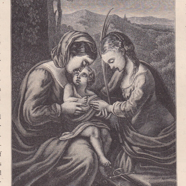 Santa Caterina, dal Correggio, 1884