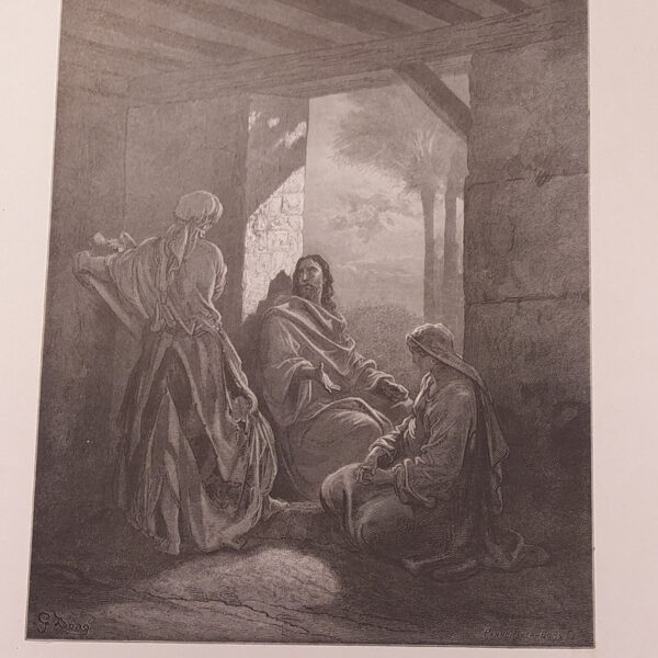 Gustave Dorè, Gesù con Marta e Maria, 1873