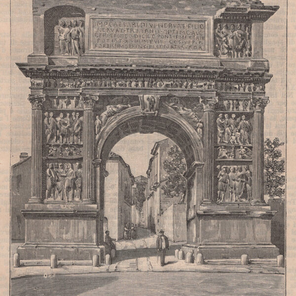 Benevento, Arco di Traiano, 1890