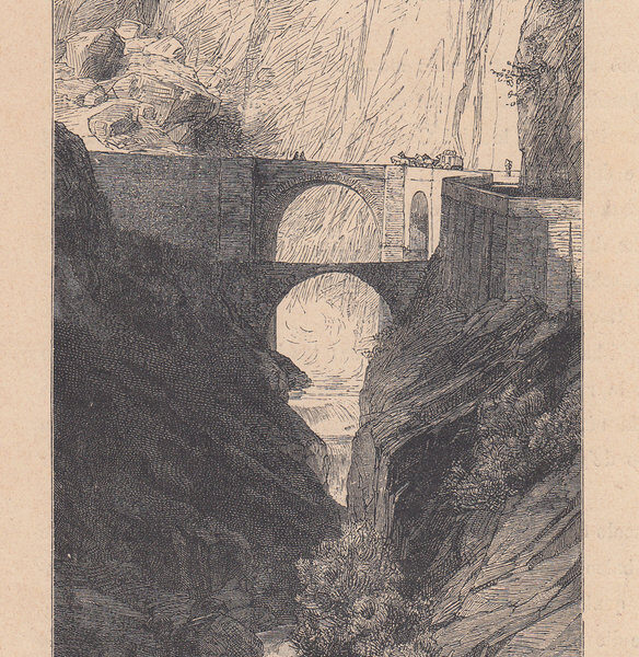 Il Ponte del Diavolo, sul Gottardo, 1875