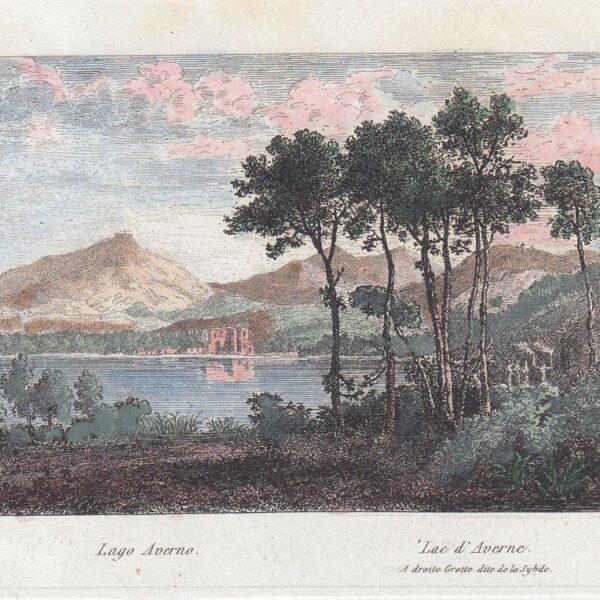Averno, Lago, Campi Flegrei, 1835
