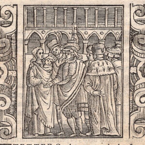 Fabio Glissenti, I Cortigiani e la Morte, 1596