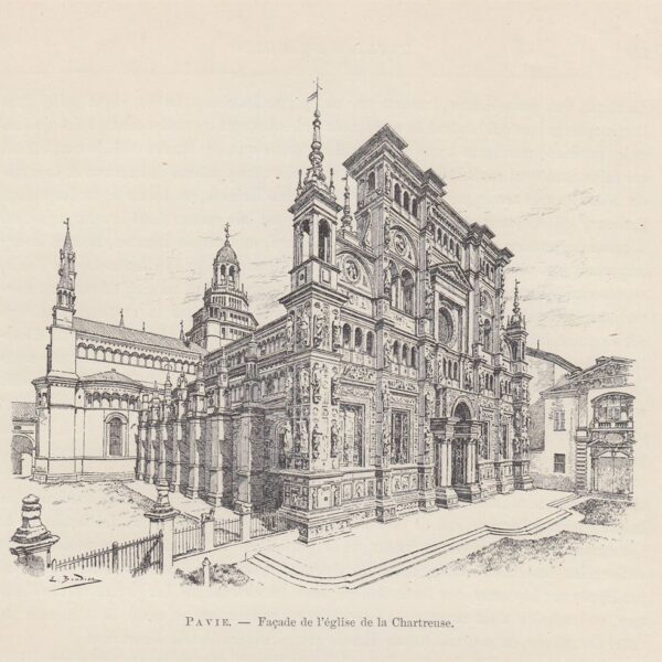 Pavia, Chiesa della Certosa, 1890