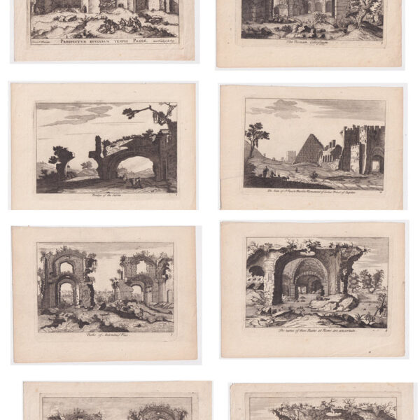 Pierre Mariette, 8 vedute di Roma, XVIII secolo