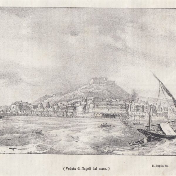 Napoli vista dal mare, 1844