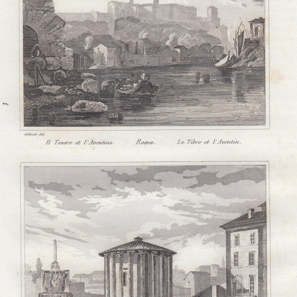 Roma, Tevere, Tempio di Vesta, 1834-1837
