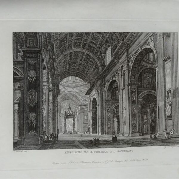 Roma, Interno di S.Pietro in Vaticano, 1843