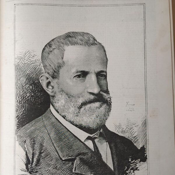 Quintino Sella, disegno di Ettore Ximenes, 1884