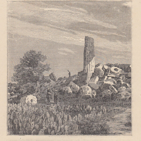 Agrigento, Rovine del tempio di Ercole, 1889