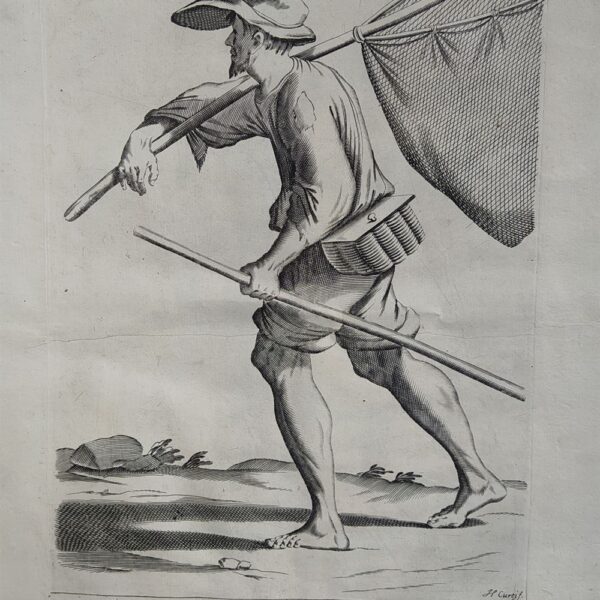 Mitelli Giuseppe Maria, Arti e Mestieri per la via, Pescatore, 1660