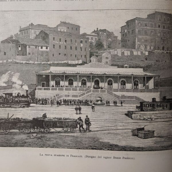 Frascati, la nuova stazione, 1884