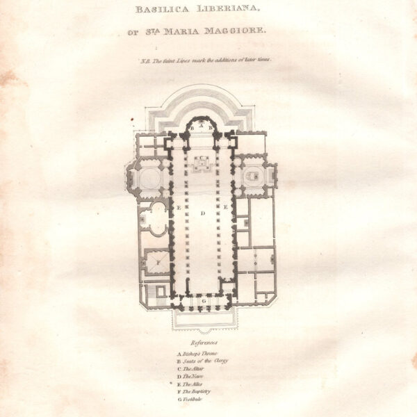 Roma, Pianta della Basilica Liberiana, 1813