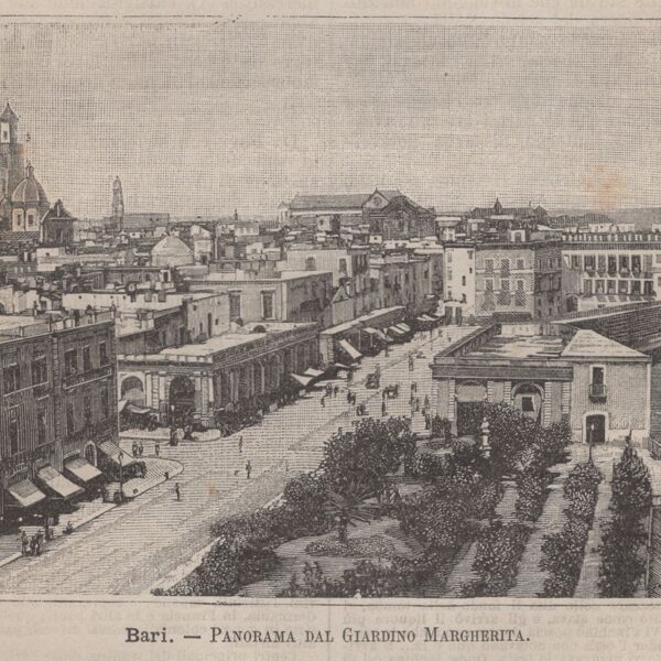 Bari, Panorama dal Giardino Margherita, 1890
