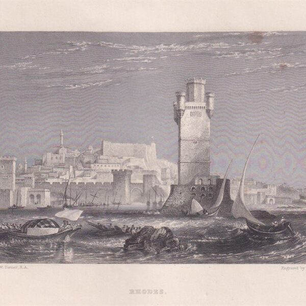 Rodi, Rhodes, Grecia, 1850