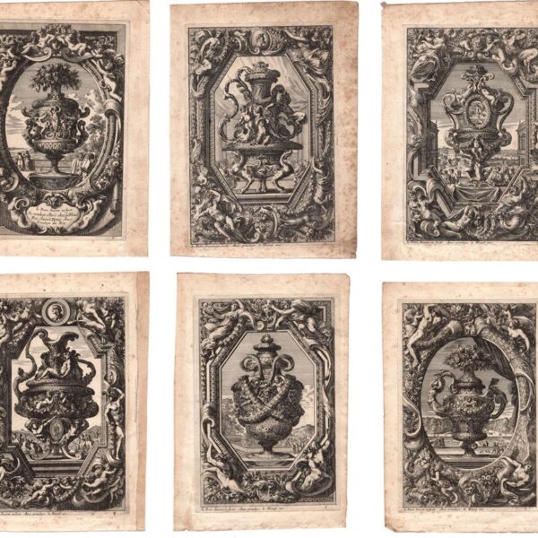 Jean Lepautre (1618-1682). Vases a la moderne, 1650