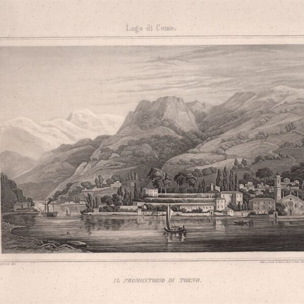 Como, Il promontorio di Torno, 1860