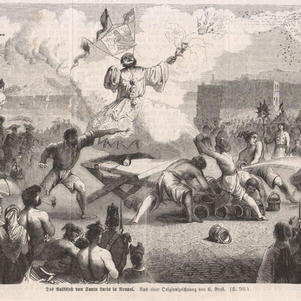 Napoli, Festa a Santa Lucia, 1860