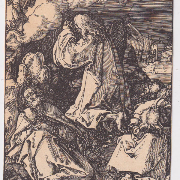 Albrecht Durer, Gesù nell'orto degli ulivi, xilografia