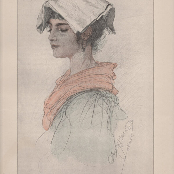 Wilhelm Allers, Ragazza alla Chiesa, 1890