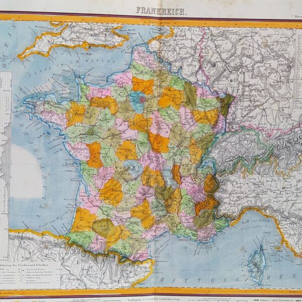 Mappa della Francia, 1869