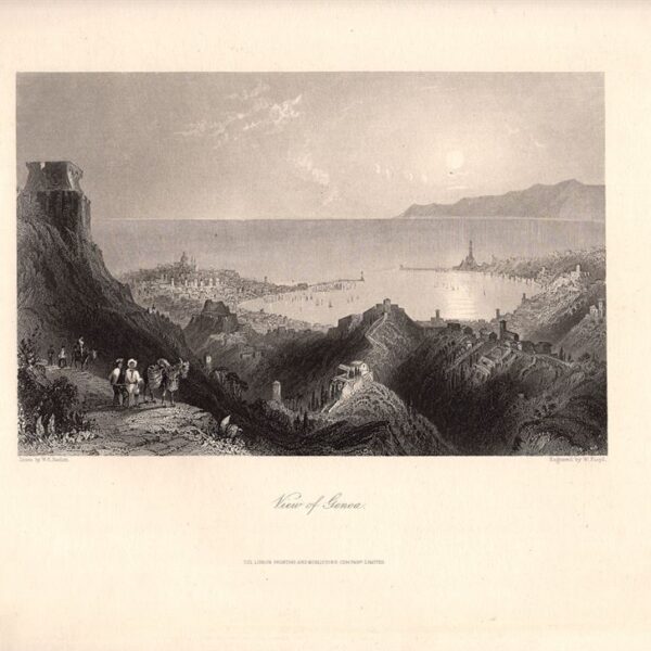 Genova, Panorama, 1850