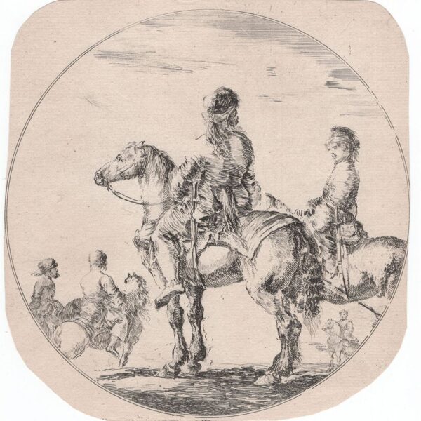 Stefano Della Bella, Cavalieri negri..., 1651