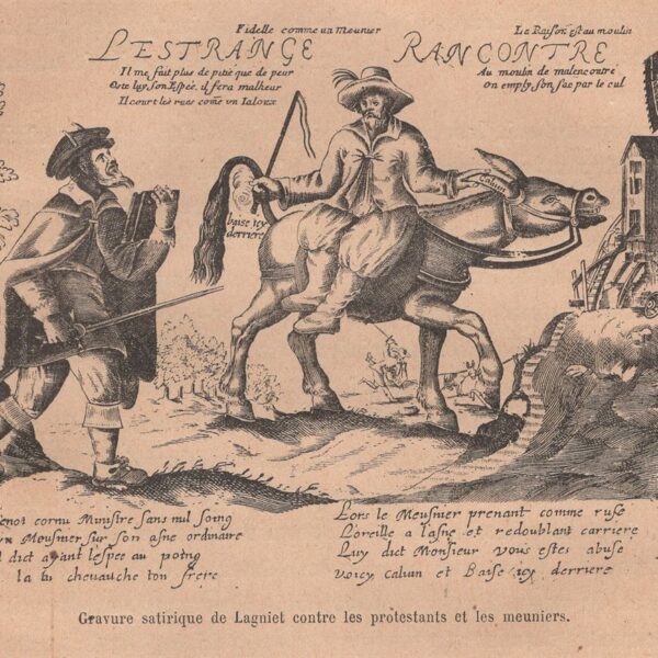 I Protestanti e mugnai, xilografia dell'800