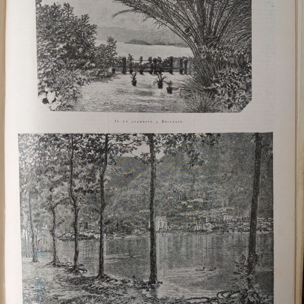 Bellagio, Lago di Como, La riva di Lenno, 1884