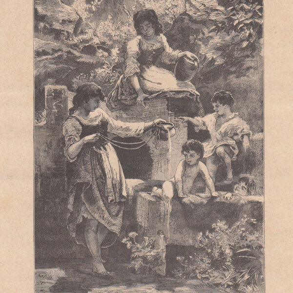 Alla fontana, Bambini, 1875