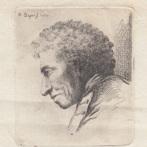 Benigno Bossi, Studio di testa, 1754