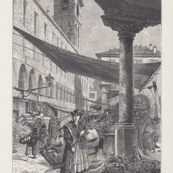 Venezia, Mercato della frutta, 1884