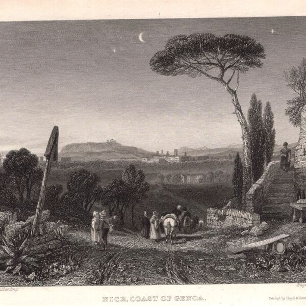 Nizza, Nice coast of Genoa, 1850