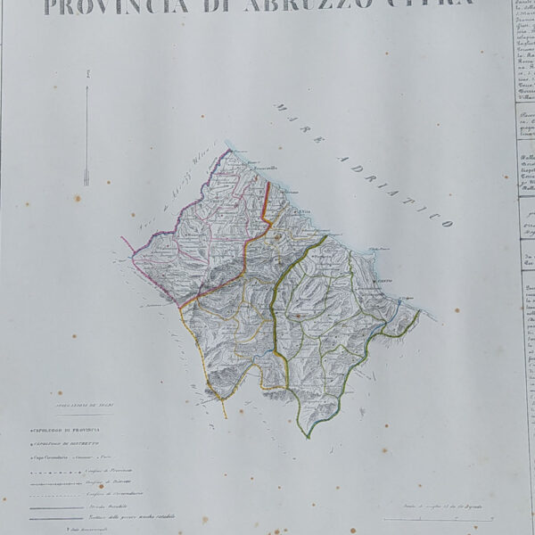 Provincia di Abruzzo Citra, B. Marzolla, 1832