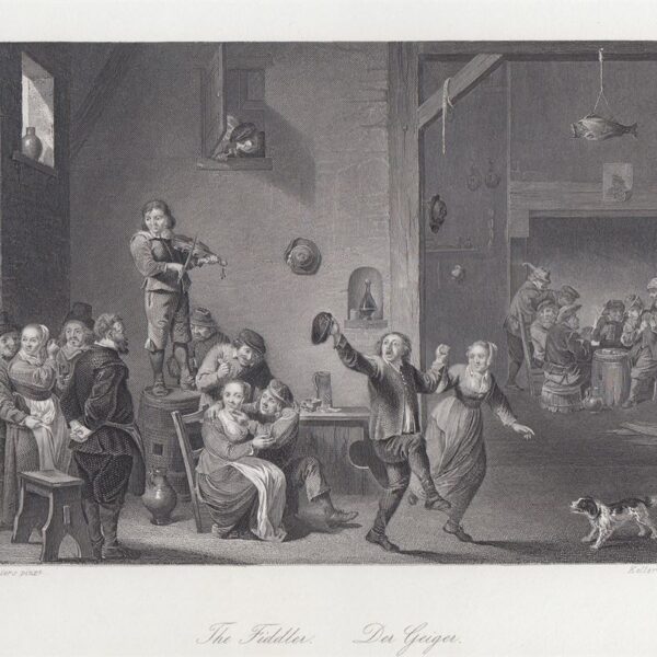 Il Violinista, D.Teniers, 1840-50