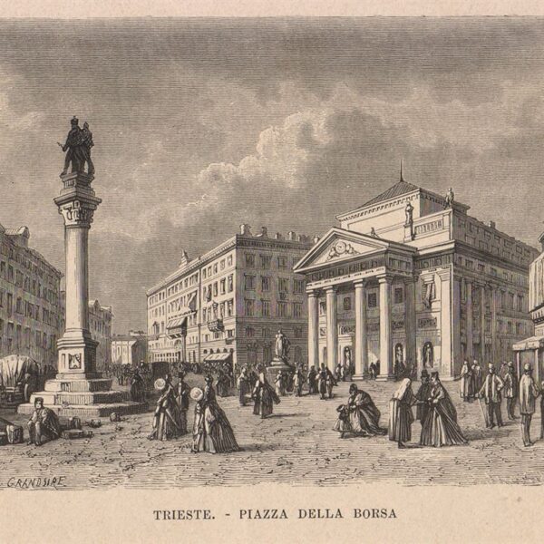 Trieste, Piazza della Borsa, 1877