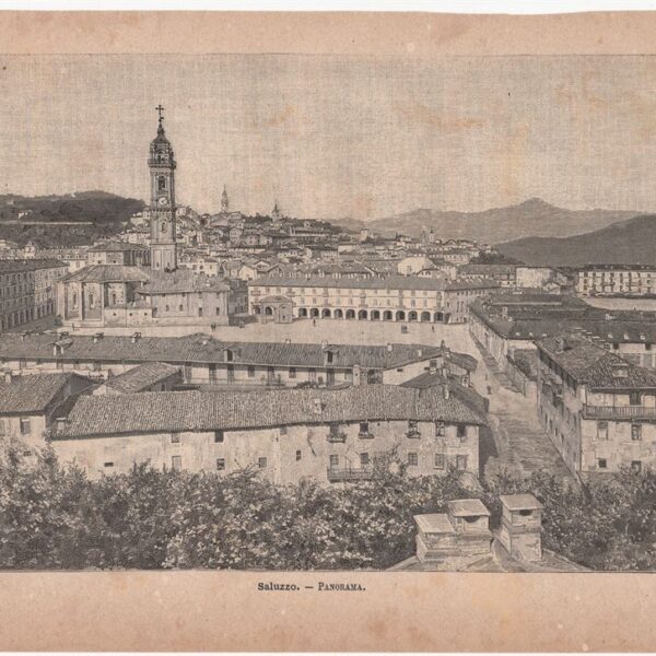 Saluzzo, Panorama, 1890