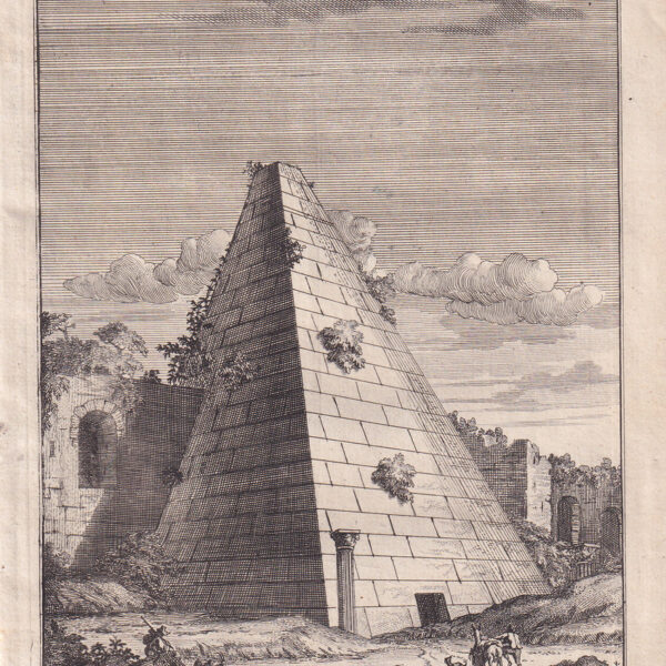 Roma, Piramide di Cestius, 1724