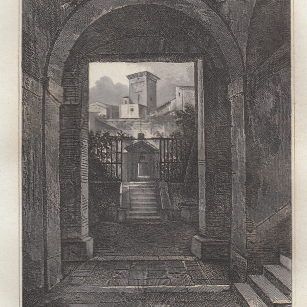 Roma, Casa di Salvator Rosa, 1834-1837