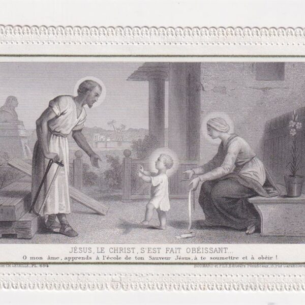 Obbedienza di Gesù Bambino, 1850