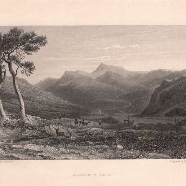 Lochnagar nelle Highland Aberdeenshire, Lachin y gair, 1832