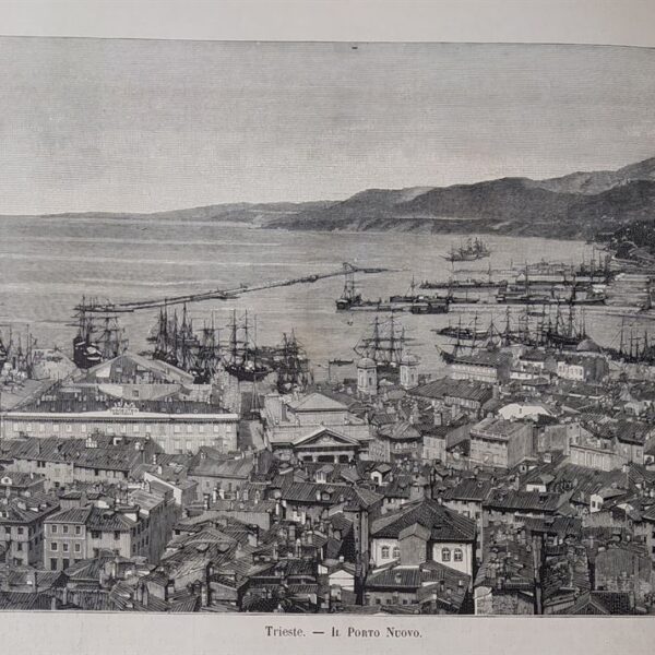 Trieste, Il Porto Vecchio, 1884