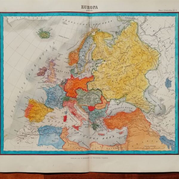 Mappa dell' Europa, 1869