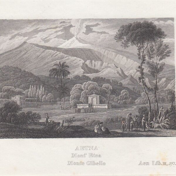 Etna, Monte Gibello, C.Frommel, 1829