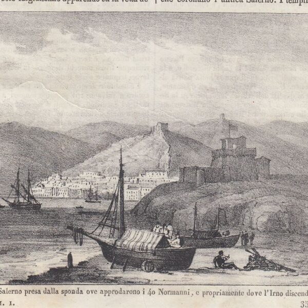 Salerno, Veduta, 1838