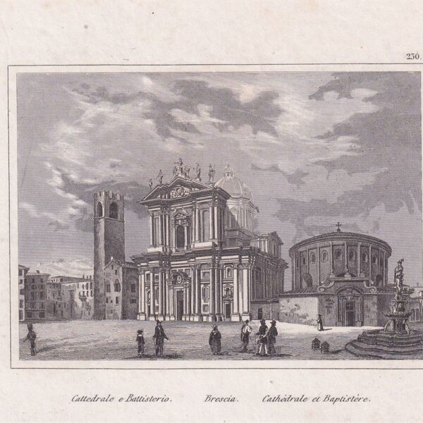 Brescia, Cattedrale e Battistero, 1835